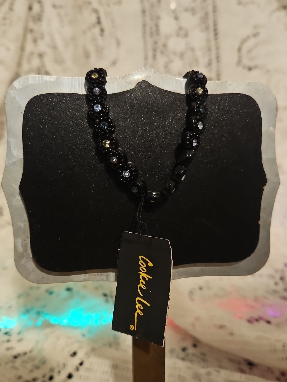 Bundle 5 Items For $25 - Cookie Lee Black Multi-Accent Crystal Bracelet